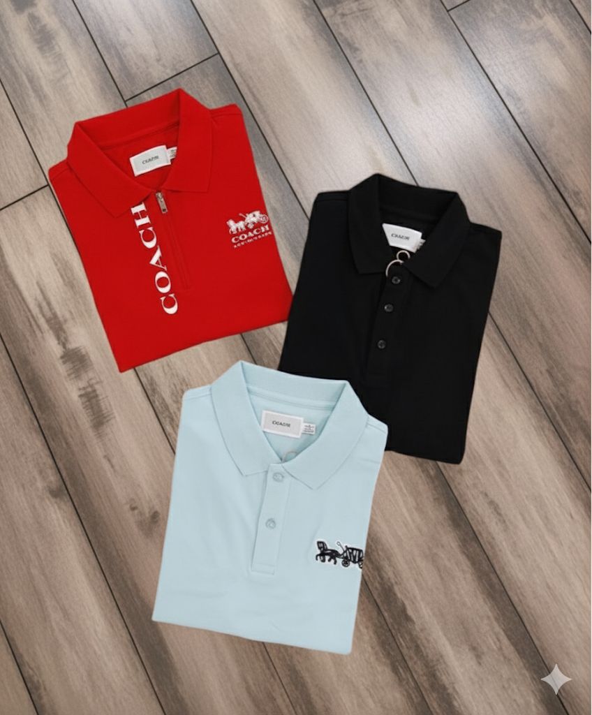 FIRST COPY COACH  IMPORTED QUALITY EXCLUSIVE POLO TEES