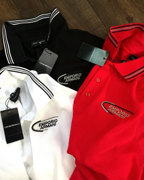 First Copy Armani Imported Lycra Polos for Men - Image 4