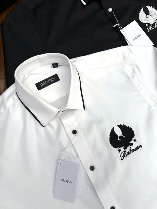First Copy Balmain Paris Original Stock Premium Cotton Shirt for Men - Image 2