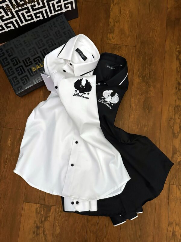First Copy Balmain Paris Original Stock Premium Cotton Shirt for Men - Image 3