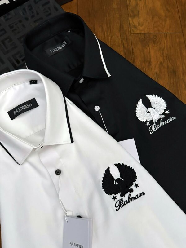 First Copy Balmain Paris Original Stock Premium Cotton Shirt for Men - Image 4