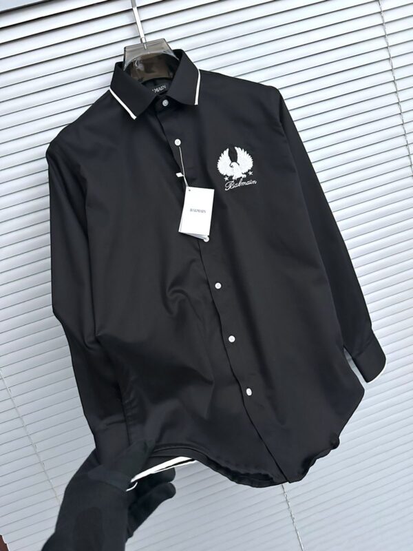First Copy Balmain Paris Original Stock Premium Cotton Shirt for Men - Image 5