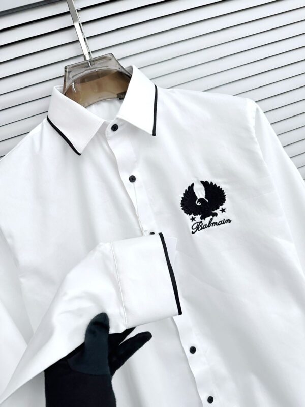 First Copy Balmain Paris Original Stock Premium Cotton Shirt for Men - Image 11
