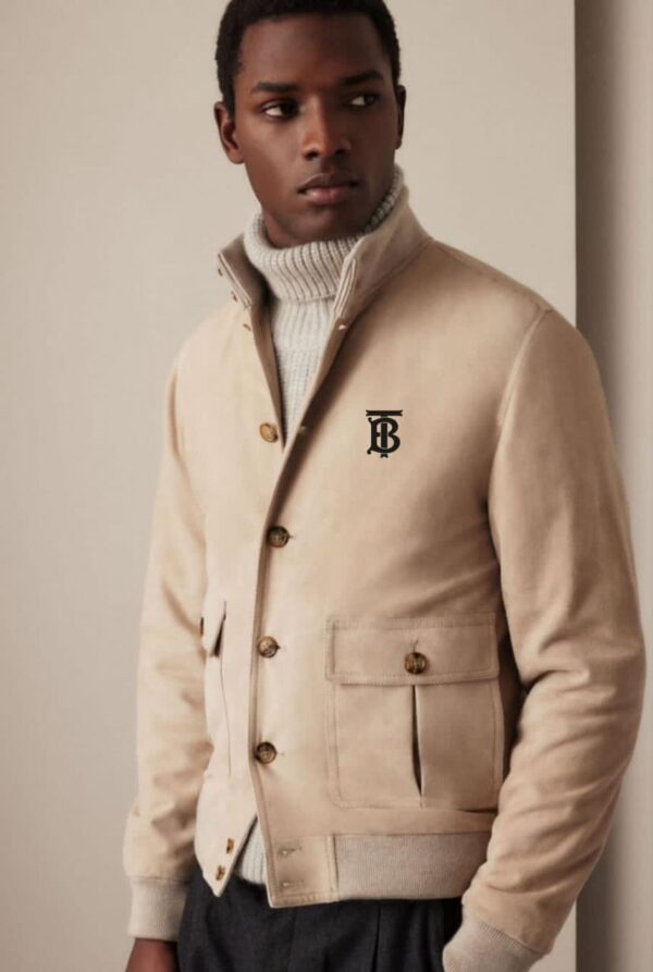 First Copy Burberry Imported Tweed Jacket for Men - Image 7