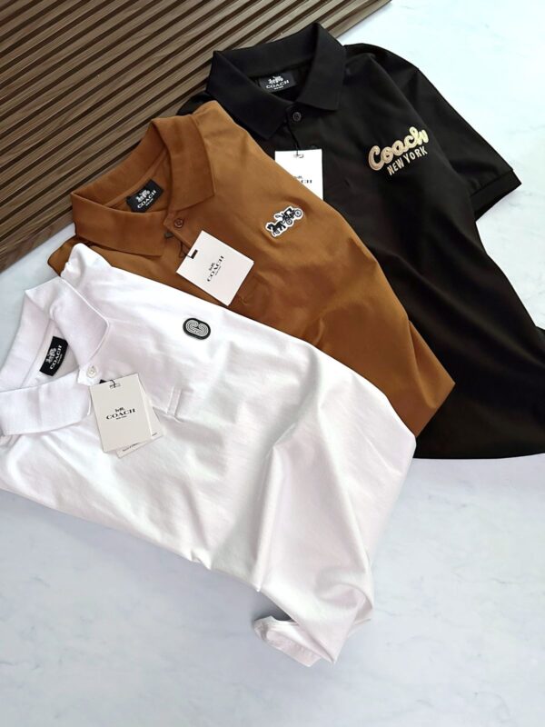 First Copy Coach Imported Quality Exclusive Polo Tees for Men - Image 19