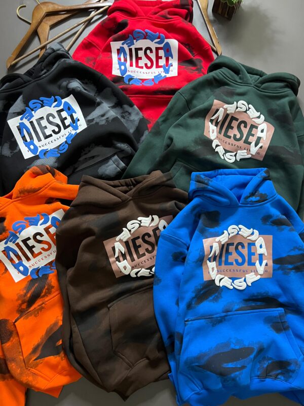 First Copy Diesel Premium 3-Thread Cotton Fleece Hoodie for Men