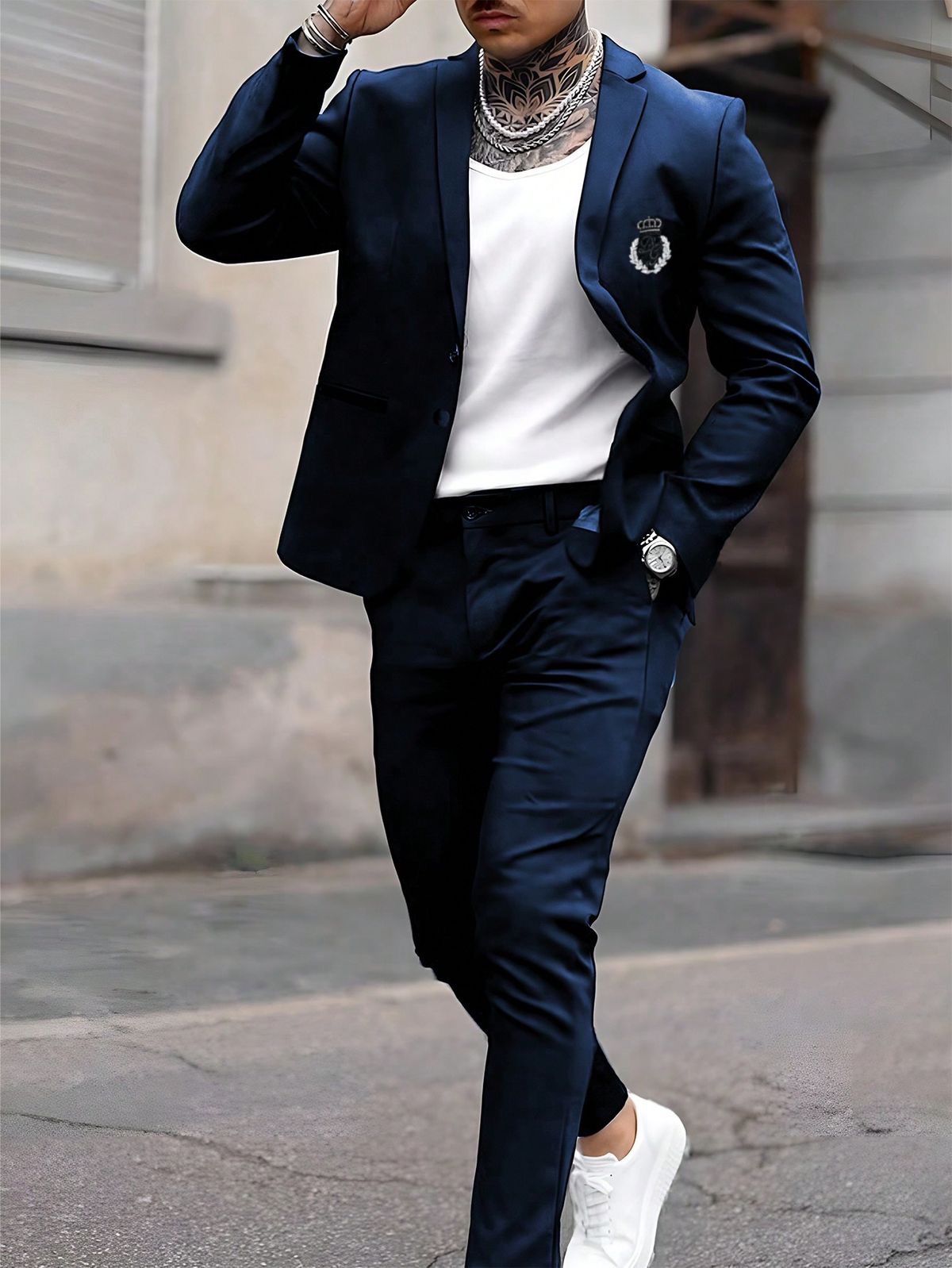 First Copy Dolce & Gabbana Exclusive Lycra Fabric Blazer for Men - Image 14
