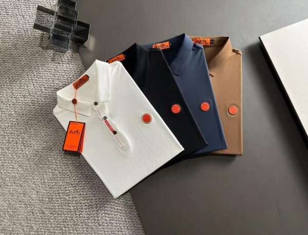 First Copy Hermes Imported Lycra Polo T-Shirt for Men