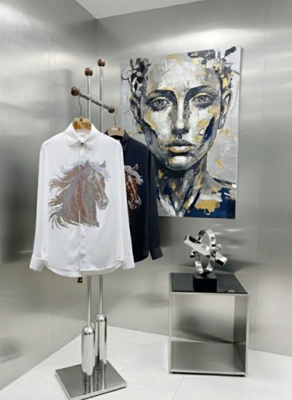 First Copy Hermes Premium Imported Original Store Shirts for Men - Image 3