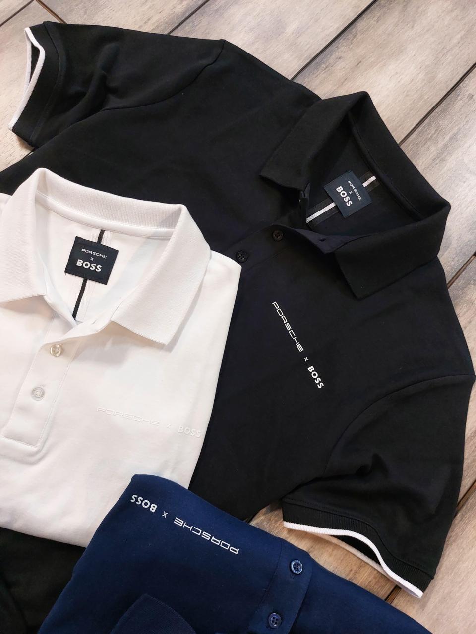 First Copy Hugo Boss Porsche Imported Quality Exclusive Polo Tees for Men - Image 13