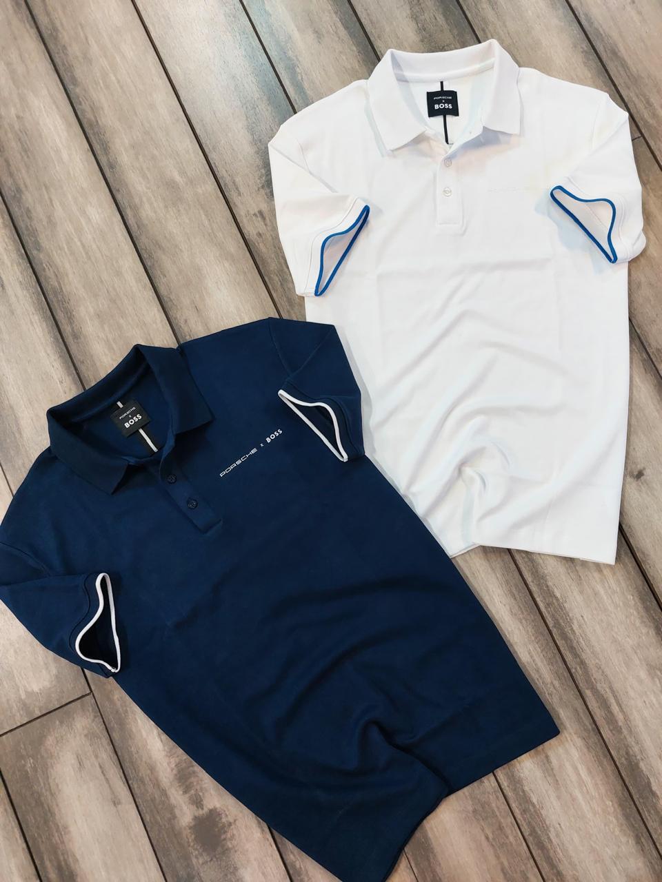 First Copy Hugo Boss Porsche Imported Quality Exclusive Polo Tees for Men - Image 12