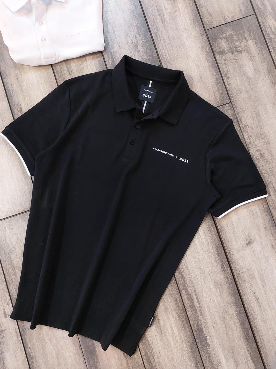 First Copy Hugo Boss Porsche Imported Quality Exclusive Polo Tees for Men - Image 4