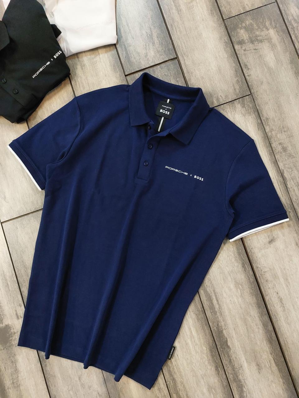 First Copy Hugo Boss Porsche Imported Quality Exclusive Polo Tees for Men - Image 5