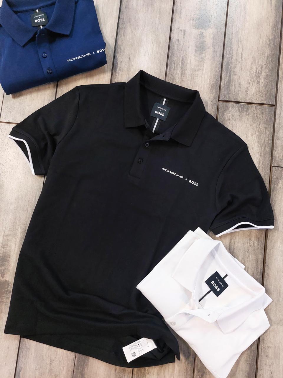 First Copy Hugo Boss Porsche Imported Quality Exclusive Polo Tees for Men - Image 6