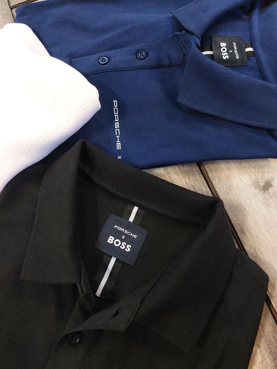 First Copy Hugo Boss Porsche Imported Quality Exclusive Polo Tees for Men - Image 7