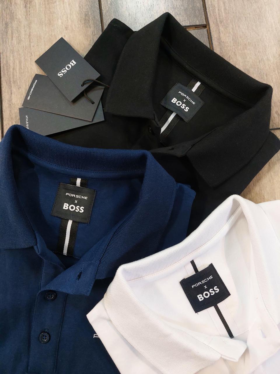 First Copy Hugo Boss Porsche Imported Quality Exclusive Polo Tees for Men - Image 14