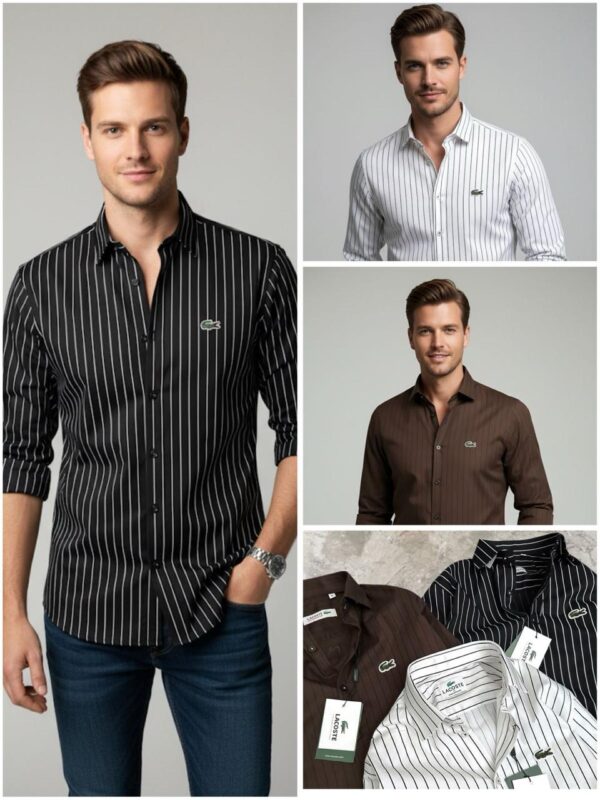 First Copy Lacoste Original Cotton Premium Shirts for Men - Image 8