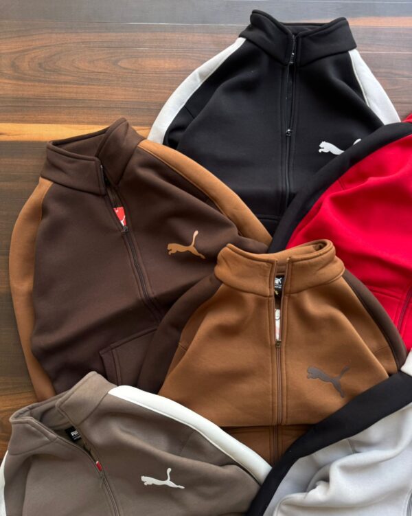 First Copy Puma 3-Thread Cotton Fleece Sweatshirt - Image 2