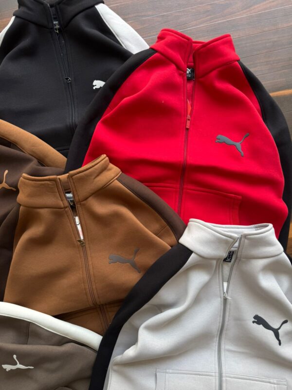 First Copy Puma 3-Thread Cotton Fleece Sweatshirt - Image 3