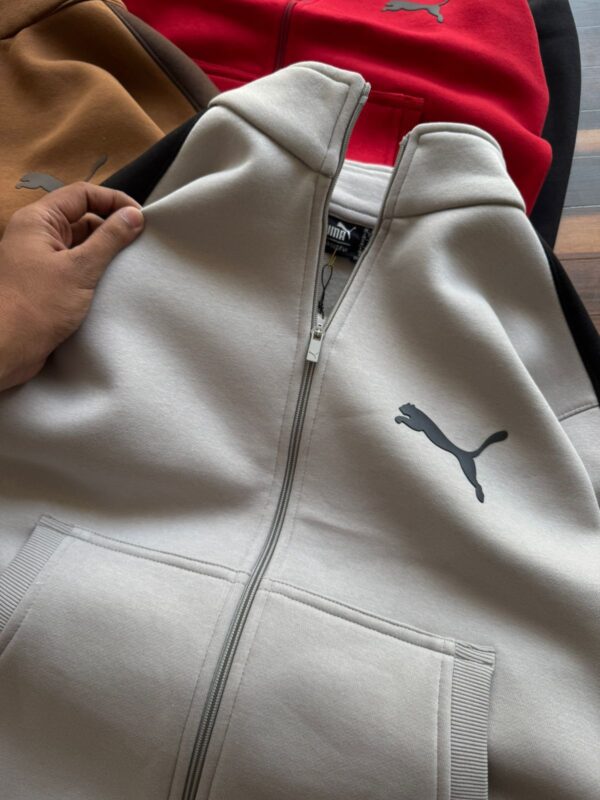 First Copy Puma 3-Thread Cotton Fleece Sweatshirt - Image 4