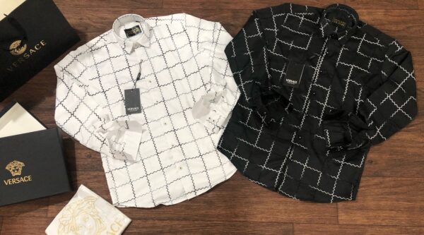 First Copy Versace Premium Cotton Shirts for Men - Image 4