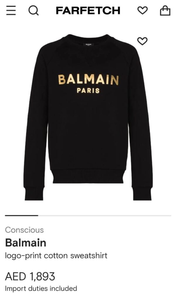 First Copy Balmain Exclusive Sweatshirts - Image 3