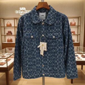 Coach First Copy Imported Denim Full Jacket