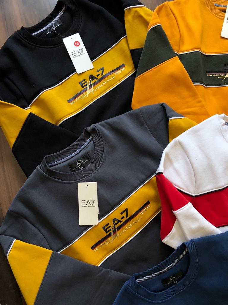 First Copy Armani Premium Quality Round Neck Sweatshirt - Image 5