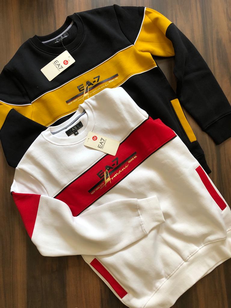 First Copy Armani Premium Quality Round Neck Sweatshirt - Image 4