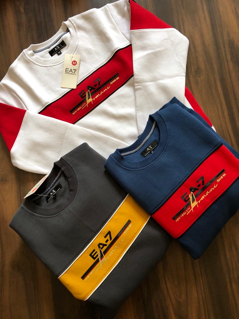 First Copy Armani Premium Quality Round Neck Sweatshirt - Image 3