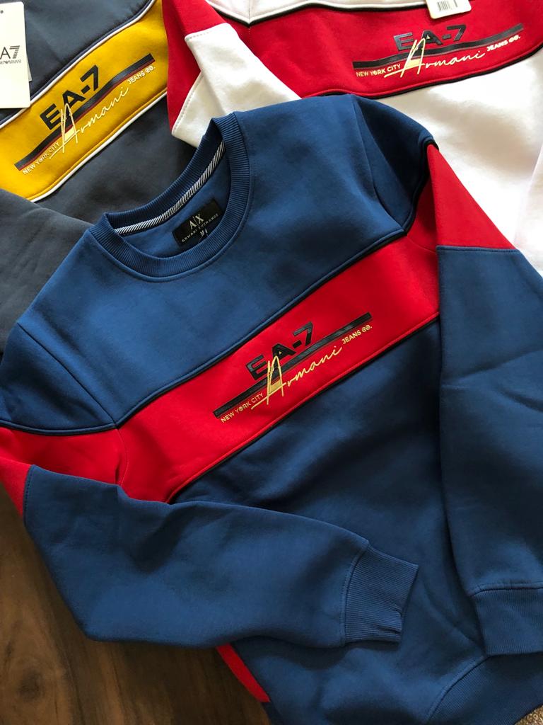 First Copy Armani Premium Quality Round Neck Sweatshirt - Image 2