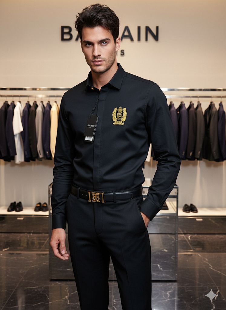 First Copy Balmain Paris Club Wear Shirts for Men - Image 14