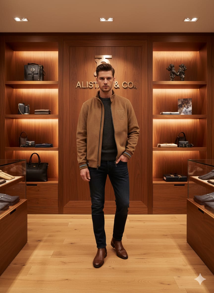 First Copy Burberry Imported Tweed Jackets - Image 4