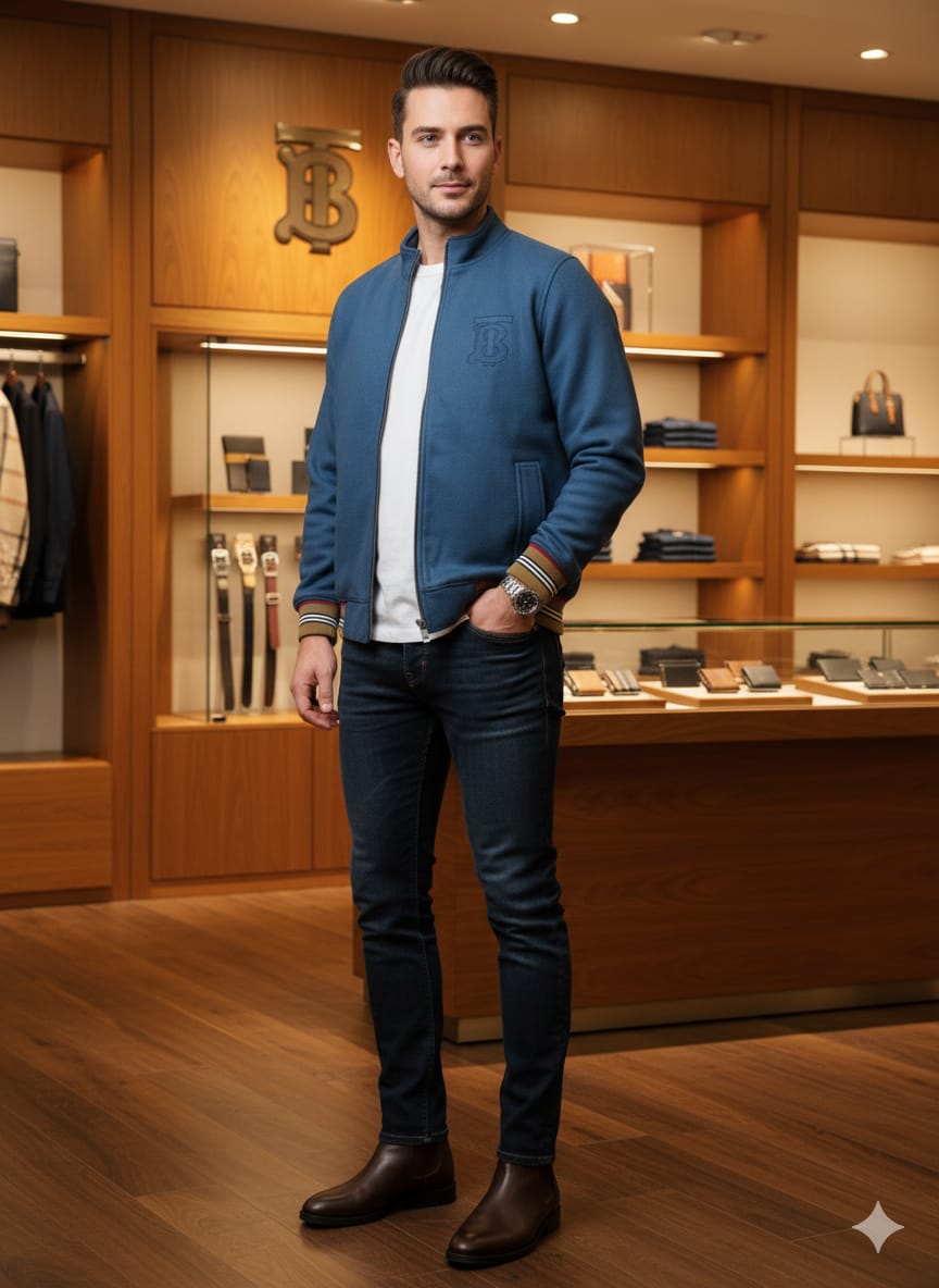 First Copy Burberry Imported Tweed Jackets - Image 6