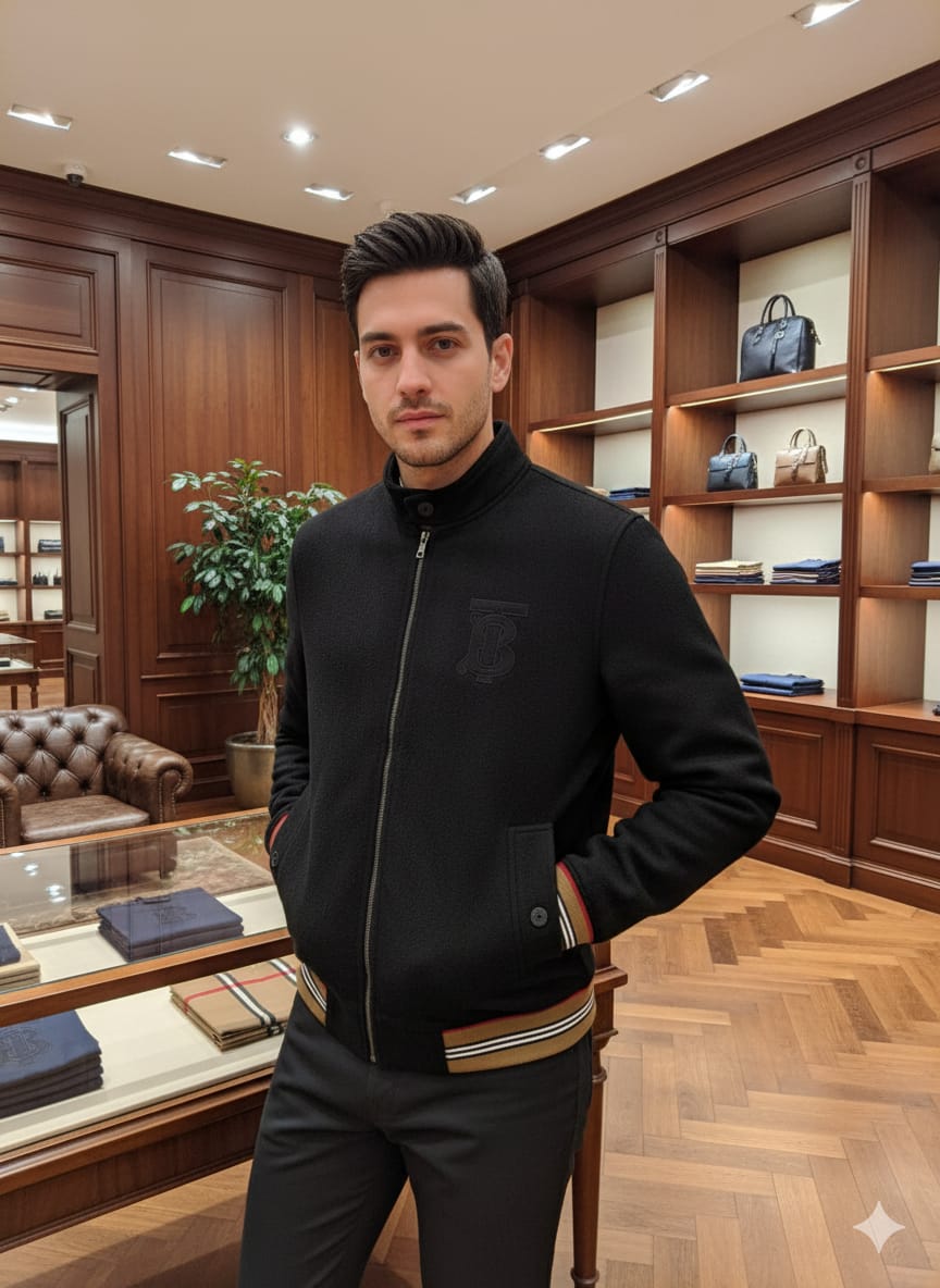 First Copy Burberry Imported Tweed Jackets - Image 2