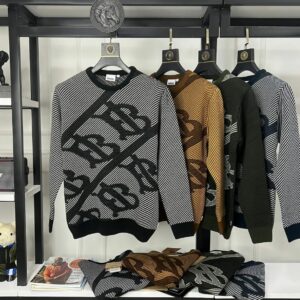 First Copy Burberry Exclusive Intarsia Knitting Round Neck