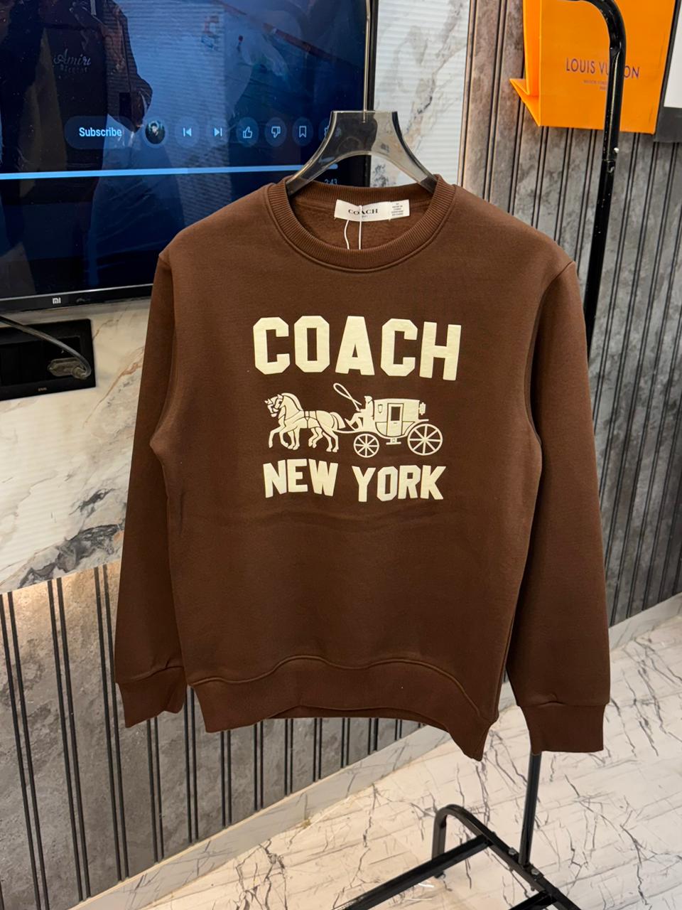 First Copy Coach Imported Premium Fleece Sweatshirt - Image 5