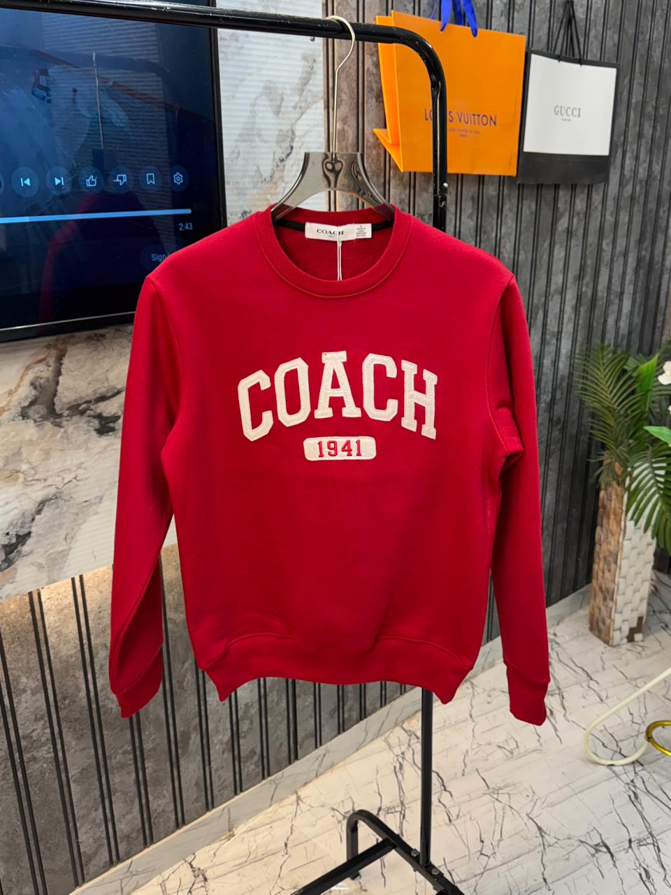 First Copy Coach Imported Premium Fleece Sweatshirt - Image 6