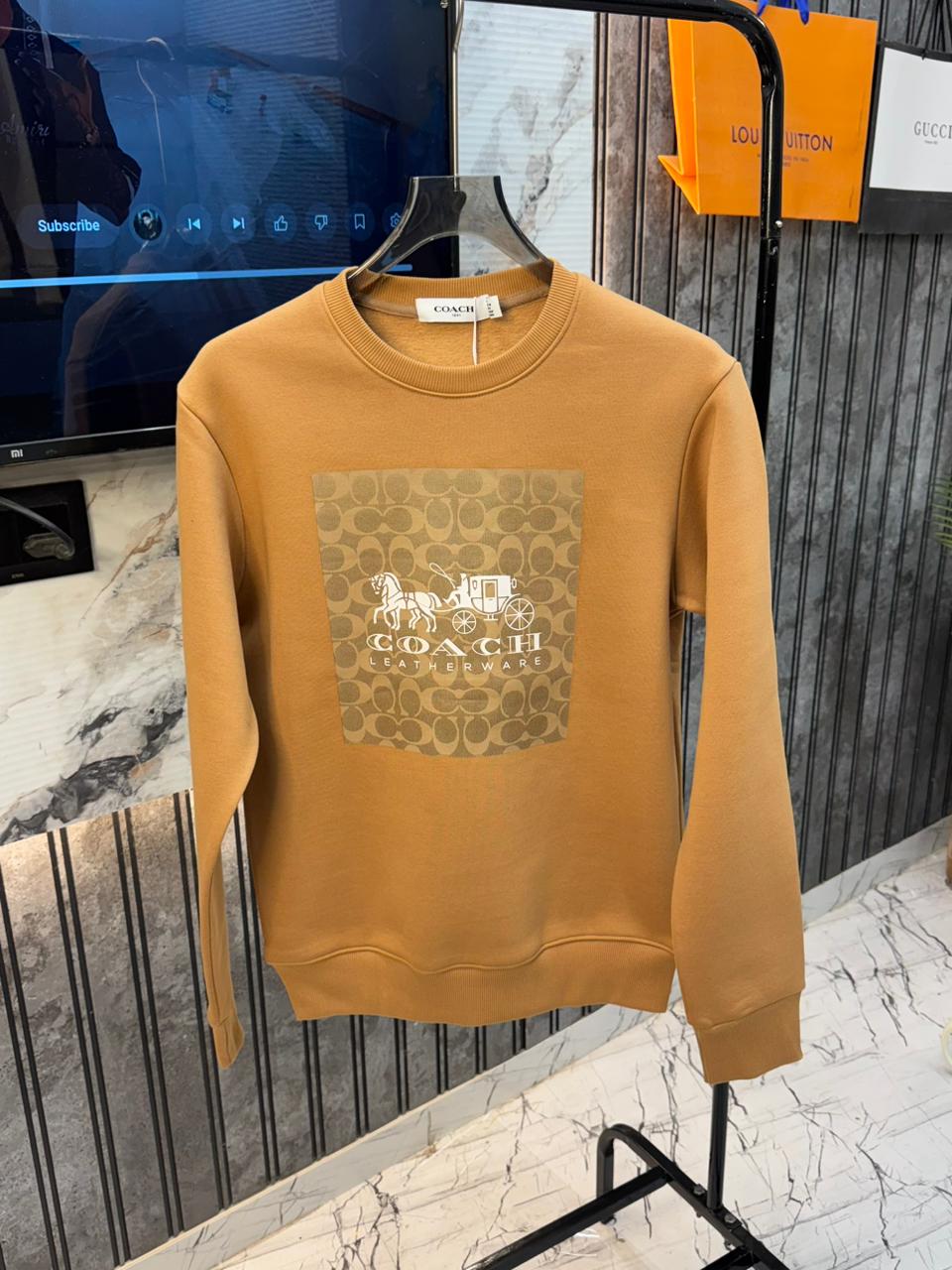 First Copy Coach Imported Premium Fleece Sweatshirt - Image 7