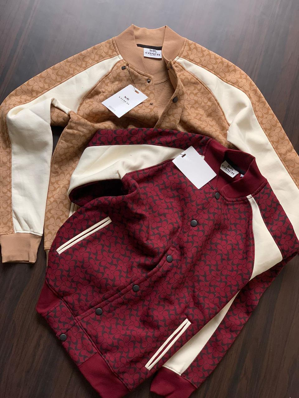 First Copy Coach Premium Open Buttons Fleece Jacket - Image 4