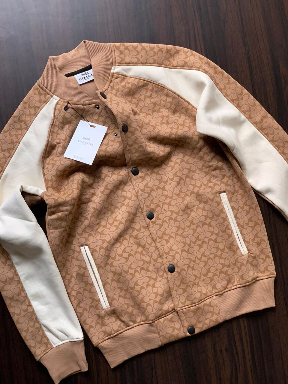 First Copy Coach Premium Open Buttons Fleece Jacket - Image 8