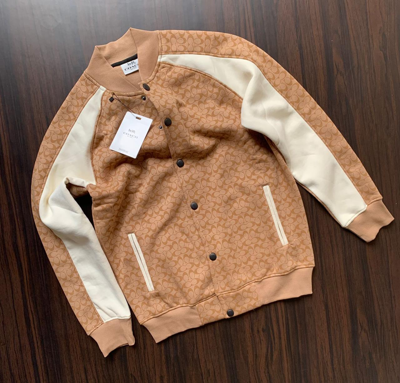 First Copy Coach Premium Open Buttons Fleece Jacket - Image 9