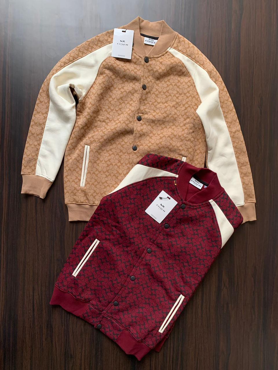 First Copy Coach Premium Open Buttons Fleece Jacket - Image 7