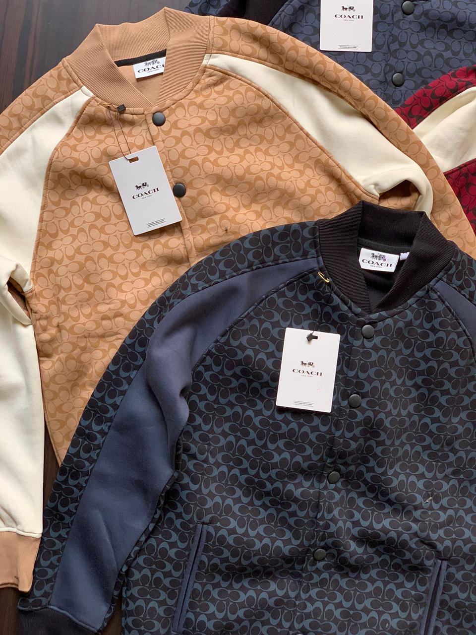 First Copy Coach Premium Open Buttons Fleece Jacket - Image 5