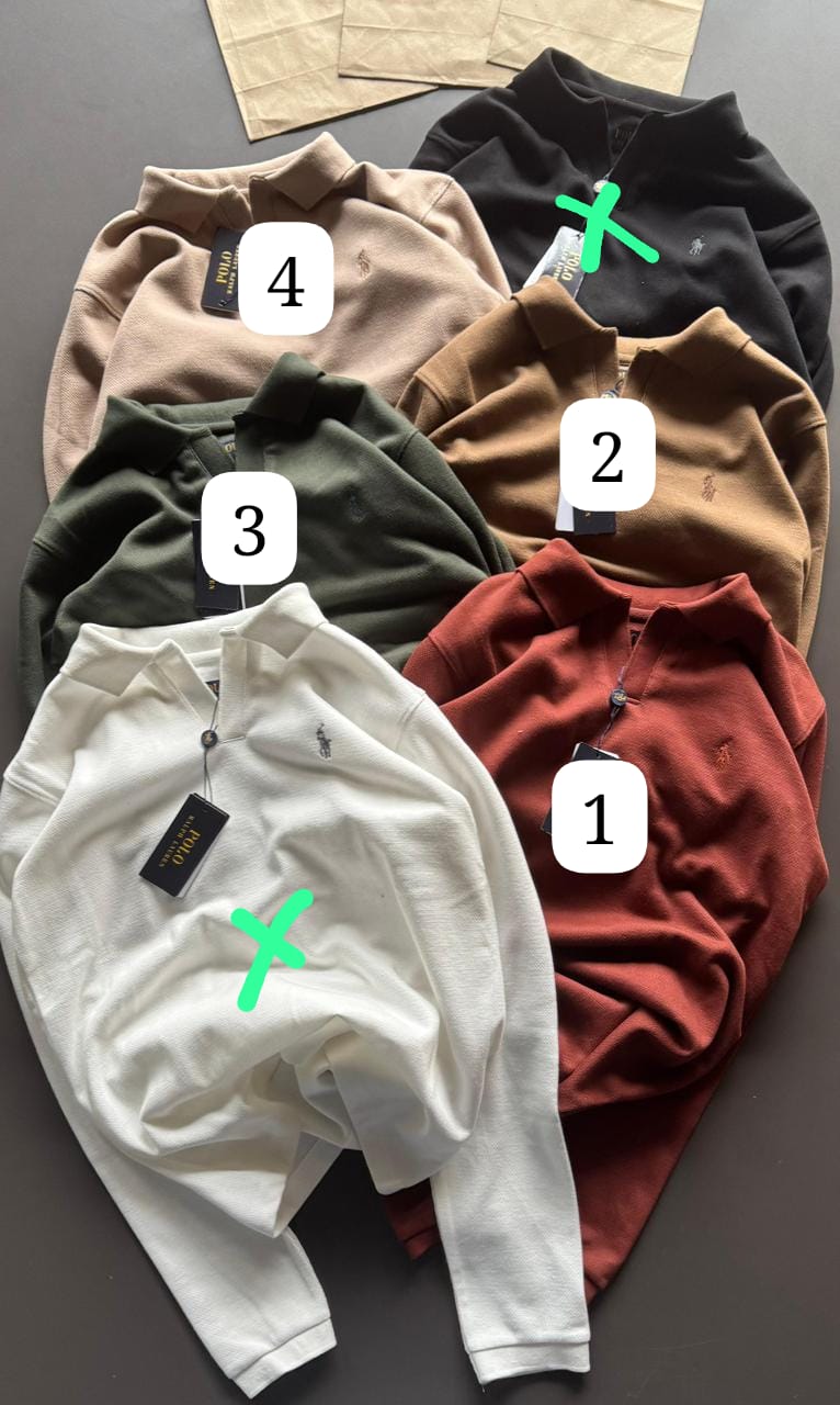 First Copy Ralph Lauren Full Sleeves Polo Tees - Image 5
