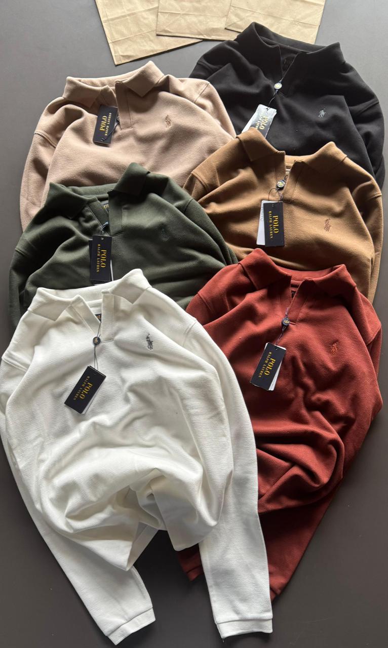 First Copy Ralph Lauren Full Sleeves Polo Tees