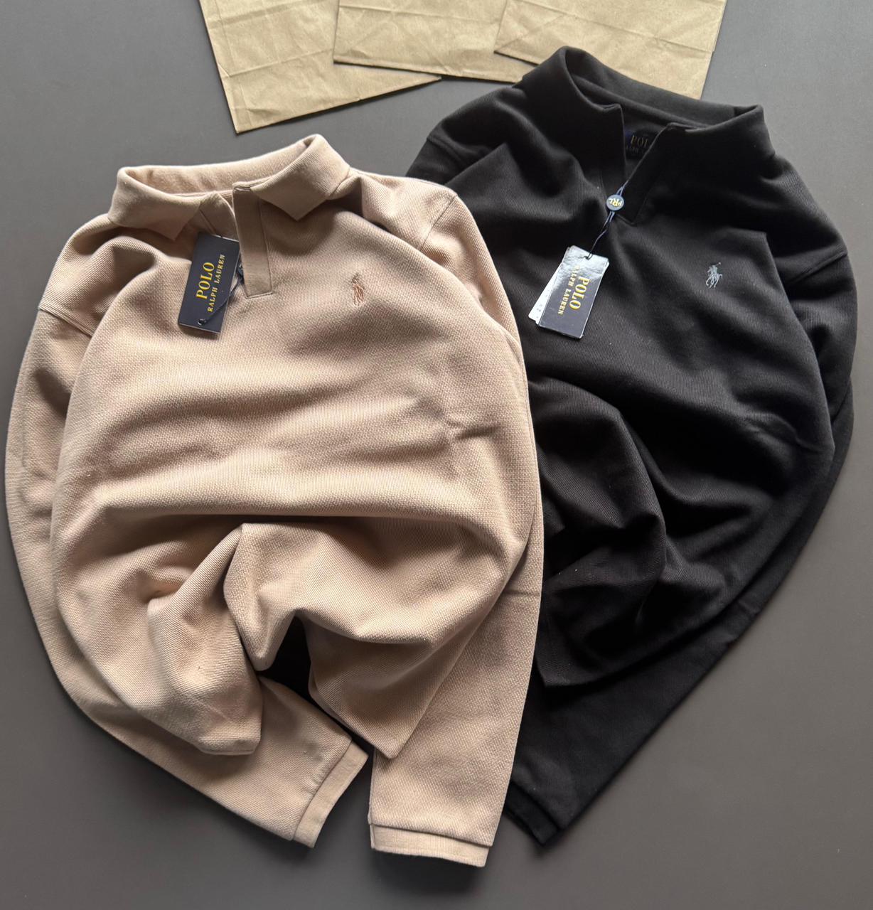 First Copy Ralph Lauren Full Sleeves Polo Tees - Image 2